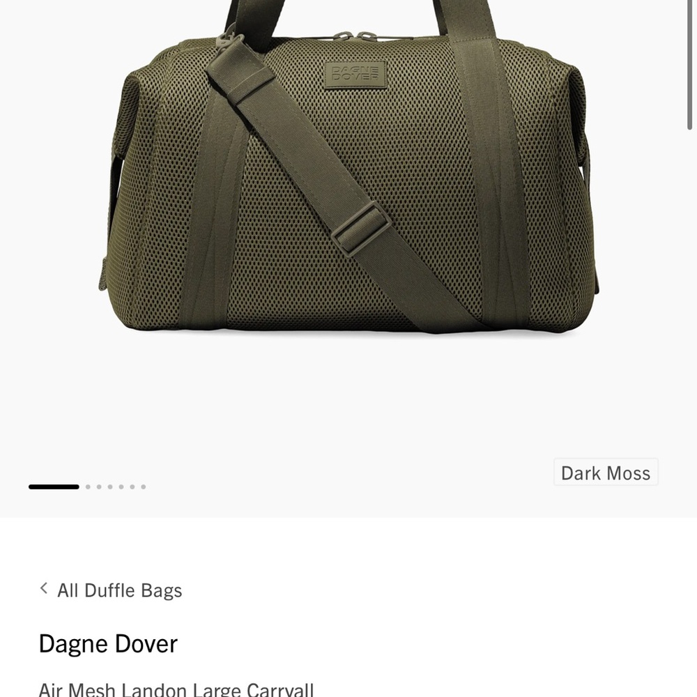 Dagne Dover Mesh Duffel Bag - Olive Green